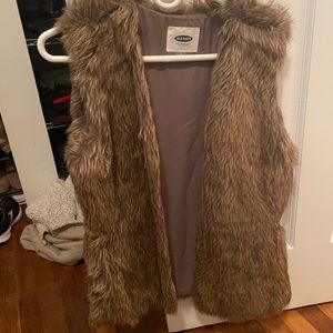 Faux fur Old Navy vest